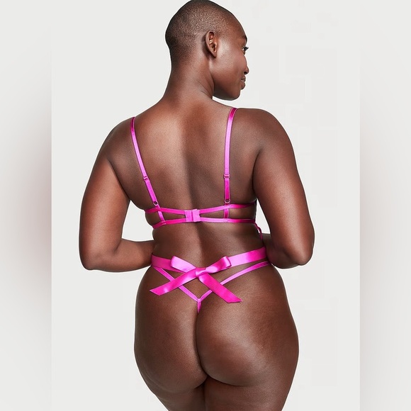 Victoria's Secret Fuchsia Lace Bustier - Picture 3 of 12